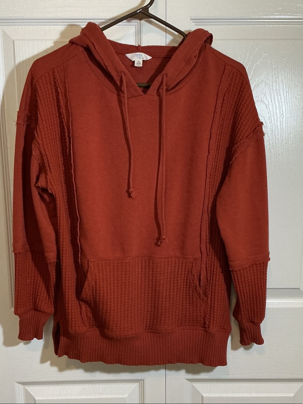 Time and Tru rust Hooded Sweatshirt SOFT